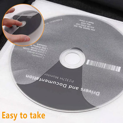 520 CD Capacity PU Leather Disc Storage Organizer Carry Case for Music DVD Media