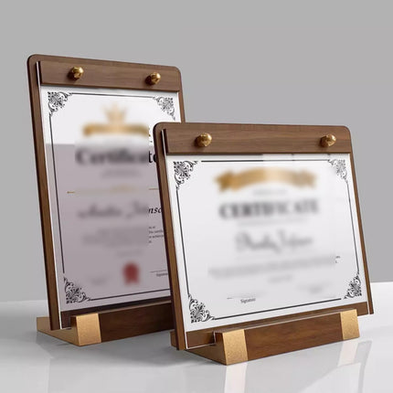 2PCS Desktop Display Board A4 Size Durable for Hotel Restaurant Front Desk Use