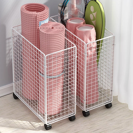 Moveable Crevice Storage Basket with Wheels Space Saving Waterproof Durable