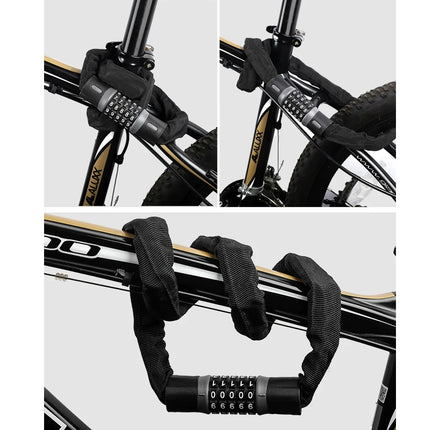Bike Chain Lock Combination Anti Theft Security Lock 120cm Length Anti-Theft
