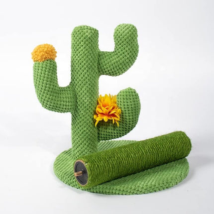 Cactus Cat Scratching Post Sisal Climbing Toy Pet Furniture Cat Scratcher Board
