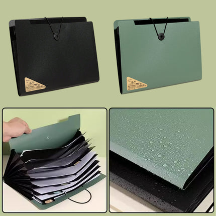 8 Cell File Folder Organizer Bag Test Paper Storage Document Holder School Office