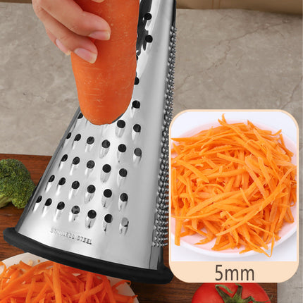 3 Side Grater Stainless Steel Cheese Potato Portable Shredder Kitchen Tool Use