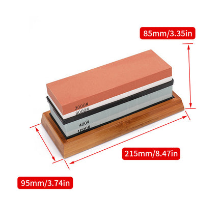 Household Sharpening Stone Kitchen Knife Oilstone Coarse Fine Grind Whetstone