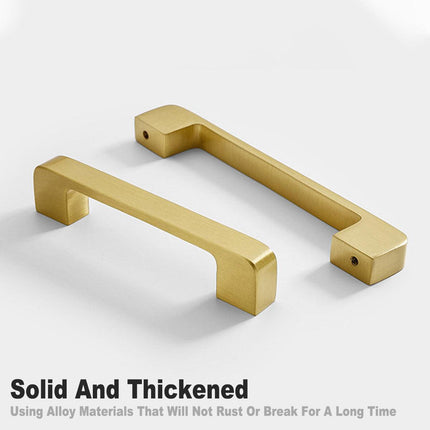 Modern Simple Handle Wardrobe Cabinet Drawer Pull All Copper Gold Door Handle