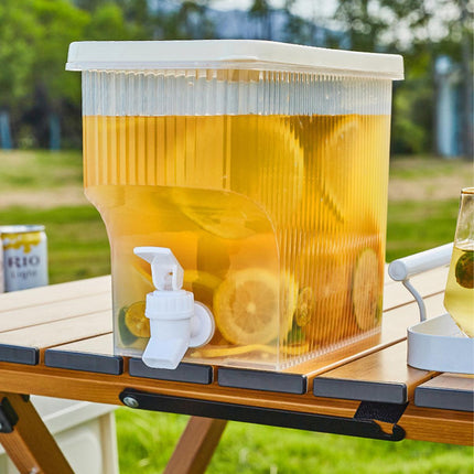 3.9L Water Jug with Tap Beverage Drink Dispenser Refrigerator Lemonade Container
