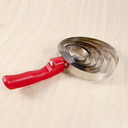 Stainless Steel Cattle Brush with Serrated Teeth Grooming Scraper for Horses Use