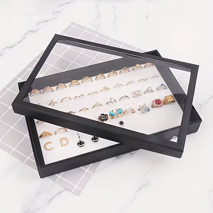Jewelry Ring Box Earrings Storage Tray Display Organizer for Accessories