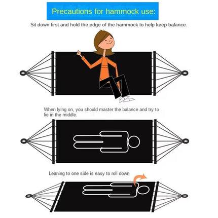 Camping Hammock Swing Bed Outdoor Indoor Rope Hammock Hanging Swing Chair