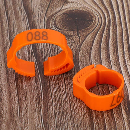 Chicken Duck Goose Leg Rings 100pcs Numbered Ankle Bands Bird ID Tags Farm Use