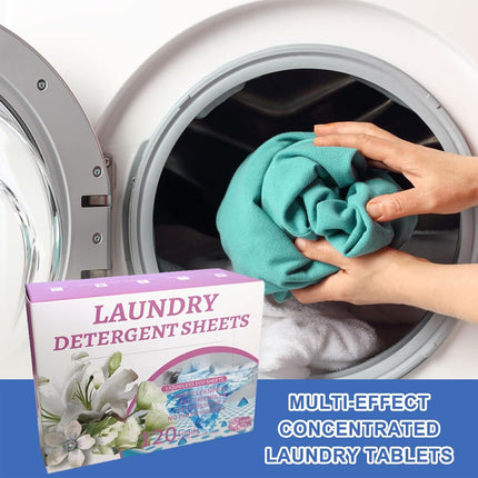 Laundry Tablets Set Portable Cleaning Pods Concentrated for Household Washing