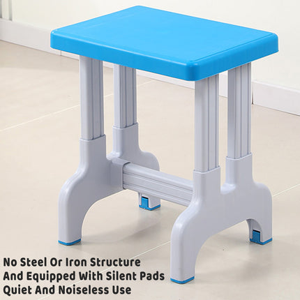 Plastic Square Stool Non Slip Durable Comfortable For Classroom Home Office