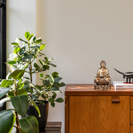 Zen Small Statue Buddha Figurine Meditation Decor for Home Office Desk Decor