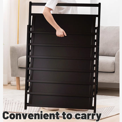 7 Tier Foldable Shoe Rack Space Saving Durable Dustproof for Home Enterway Use