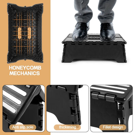 Portable Anti Slip Folding Step Stool Half Step Ladder for Elderly Seniors Use