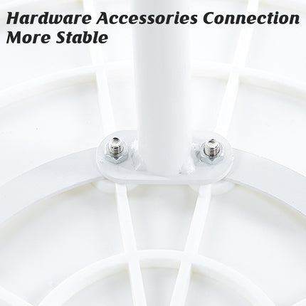 Modern Round Bedside Table with Storage White Small Coffee Side Table 40cm