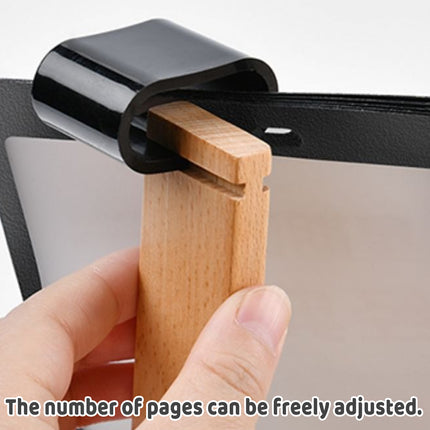 Wooden Tabletop Menu Holder Stand 20x10cm for Restaurant Cafe Bar Menu Display