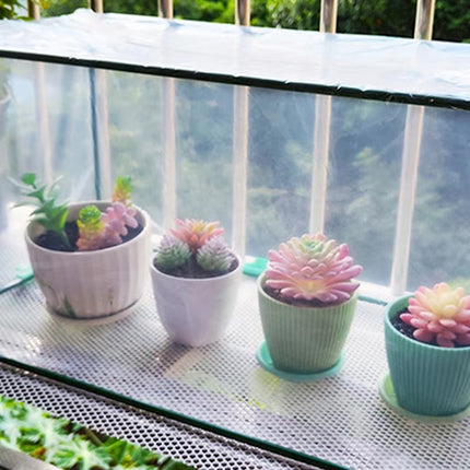 2pcs Mini Greenhouse Portable PVC Greenhouse Square Small Greenhouse Cover