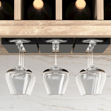 Wine Glass Hanging Rack Set 2 Pieces Red Wine Rack for Storage and Draining