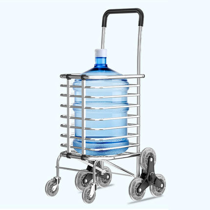 Folding Vegetable Basket Trolley Small Trailer Grocery Shopping Pulling Cart