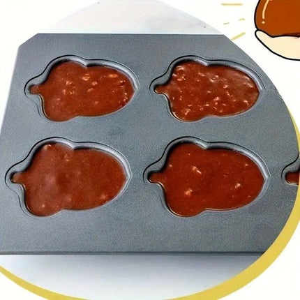 6-Link Acorn Baking Pan Non-Stick Cake Mould Oven Baking Tools for Pastry Making