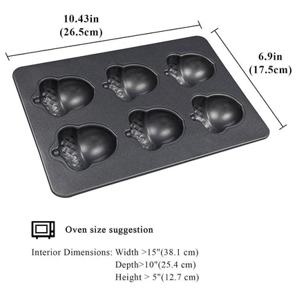 6-Link Acorn Baking Pan Non-Stick Cake Mould Oven Baking Tools for Pastry Making
