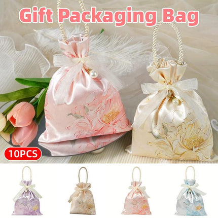 10pcs Sugar Bags Tote Candy Gift Bags for Party Favors Sweet Treats Packaging