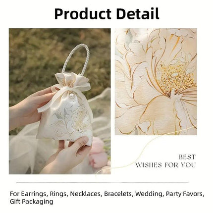 10pcs Sugar Bags Tote Candy Gift Bags for Party Favors Sweet Treats Packaging