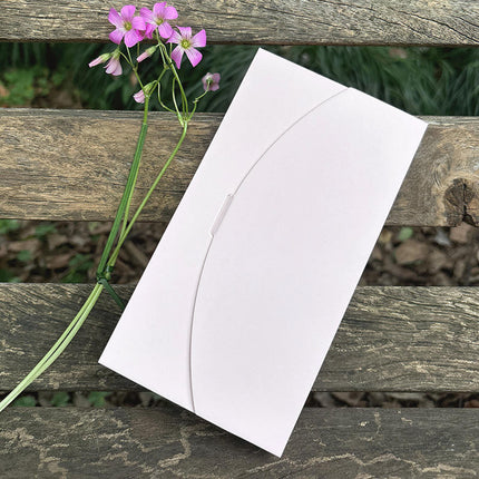 30PCS Envelope Style Folding Box White Cardboard for Mail Wedding Party Favors
