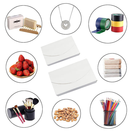 30PCS Envelope Style Folding Box White Cardboard for Mail Wedding Party Favors