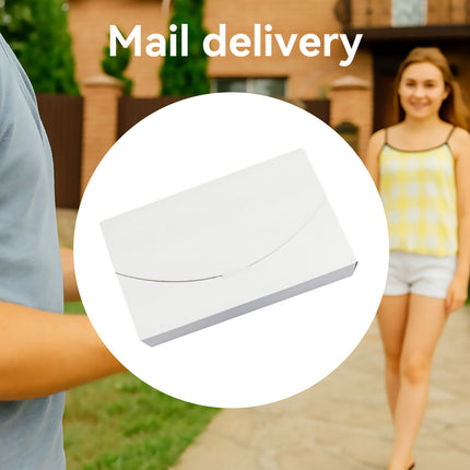 30PCS Envelope Style Folding Box White Cardboard for Mail Wedding Party Favors