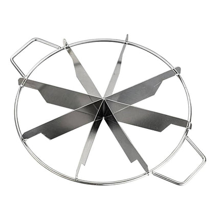8 Slice Stainless Steel Cake Cutter Round Pizza Divider Baking Portion Tool