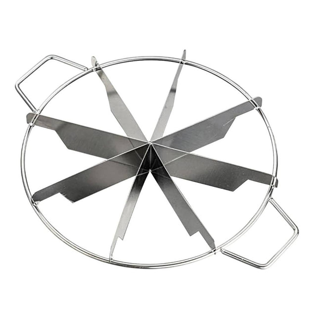 8 Slice Stainless Steel Cake Cutter Round Pizza Divider Baking Portion Tool