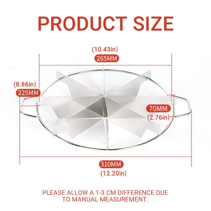 8 Slice Stainless Steel Cake Cutter Round Pizza Divider Baking Portion Tool