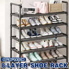 8 Tier Shoe Rack Large Capacity 24 Pair Tall Shoe Organizer Sturdy Storage