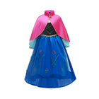 Girls Dress Frozen Anna Long Sleeve Princess Dress AU - Aimall