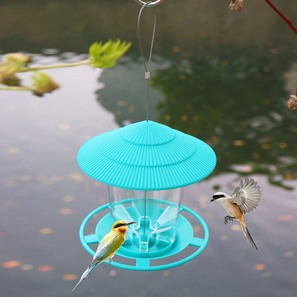Outdoor Hanging Bird Feeder Gazebo Style Large Capacity Squirrel Proof Feeder