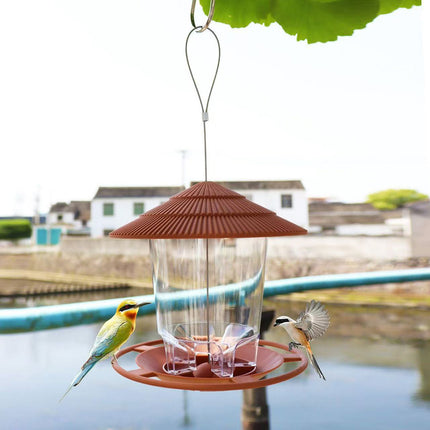 Outdoor Hanging Bird Feeder Gazebo Style Large Capacity Squirrel Proof Feeder