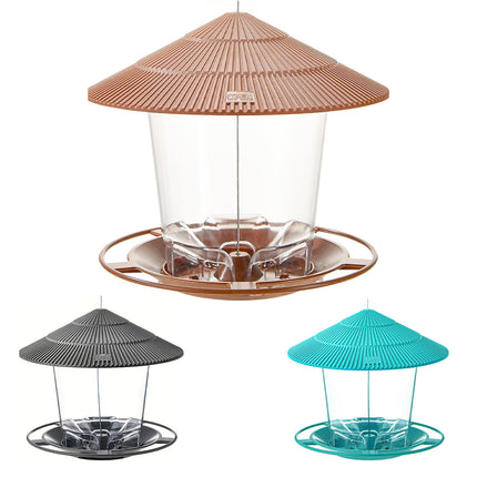 Outdoor Hanging Bird Feeder Gazebo Style Large Capacity Squirrel Proof Feeder
