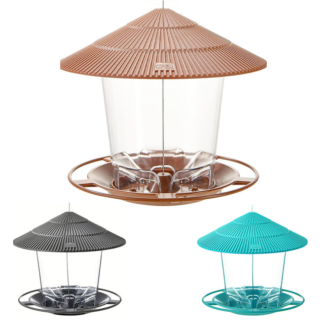 Outdoor Hanging Bird Feeder Gazebo Style Large Capacity Squirrel Proof Feeder