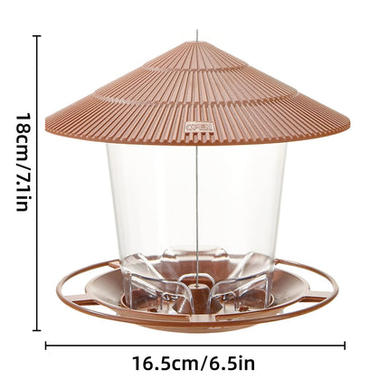 Outdoor Hanging Bird Feeder Gazebo Style Large Capacity Squirrel Proof Feeder