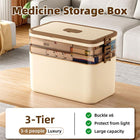 Household Medicine Box 3 Layer Plastic Portable First Aid Storage Organizer Case