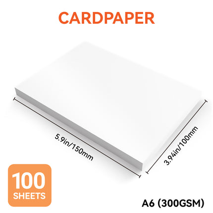 100/400 Sheets A6 Paper 300gsm Thick Cardstock for Handmade Craft 150x100mm