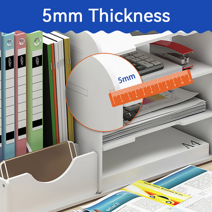 4 Tier Desktop File Organizer for Office Home Desk Stationery Storage Sturdy