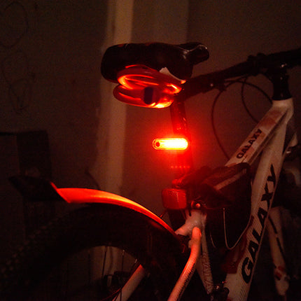 2PCS Bike Rear Tail Light USB Rechargeable Cycling Flashers Blinking