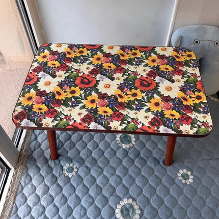 Mandala Style Side Table Small Flower Table Universal Type Durable Space-Saving