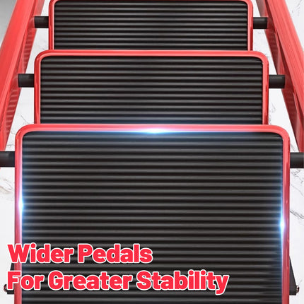 Folding Ladder 4 Step Carbon Steel Heavy Duty Ladder for Home Kitchen Garage Use