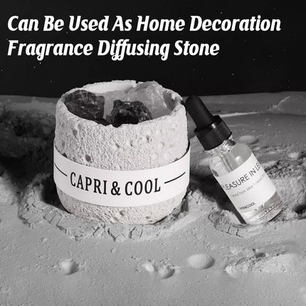 Crystal Stone Oil Diffuser Passive Aromatherapy Set White Natural Bedroom Decor