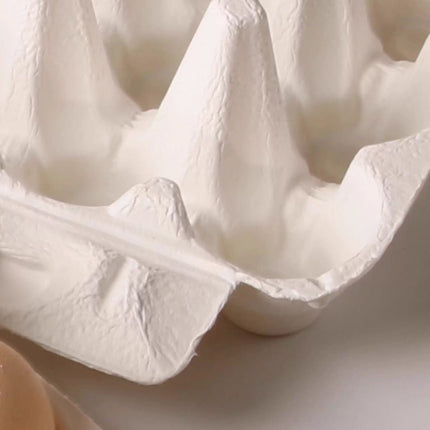 200PCS Paper Egg Tray 8 Slot Molded Pulp Leak-Proof for Egg Packaging Use