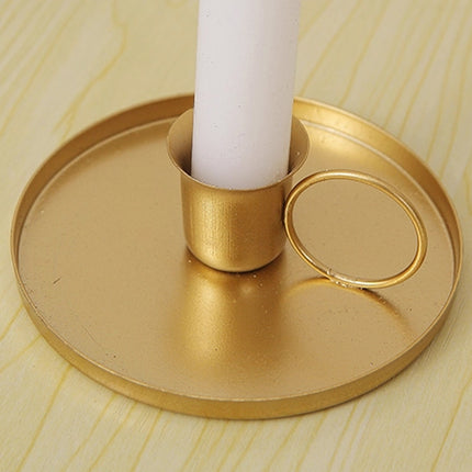 4PCS Metal Candlesticks Decorative Ornaments for Home Living Room Dining Table